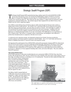 T Strategic Sealift Program (SSP) NAVY PROGRAMS