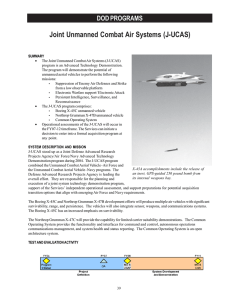 Joint Unmanned Combat Air Systems (J-UCAS) DOD PROGRAMS