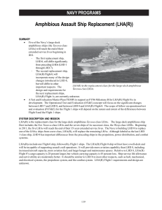 Amphibious Assault Ship Replacement (LHA(R)) NAVY PROGRAMS