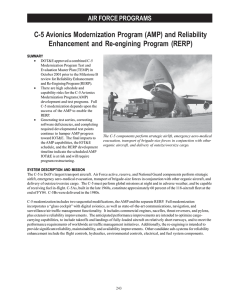 C-5 Avionics Modernization Program (AMP) and Reliability AIR FORCE PROGRAMS