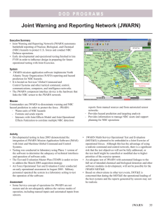 Joint Warning and Reporting Network (JWARN)