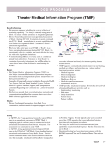 Theater Medical Information Program (TMIP)