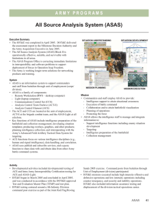 All Source Analysis System (ASAS)