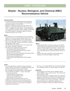 Stryker - Nuclear, Biological, and Chemical (NBC) Reconnaissance Vehicle