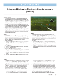 Integrated Defensive Electronic Countermeasure (IDECM)