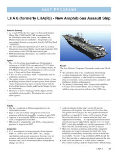 LHA 6 (formerly LHA(R)) - New Amphibious Assault Ship