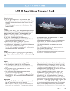 LPD 17 Amphibious Transport Dock