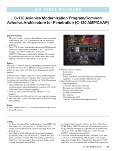 C-130 Avionics Modernization Program/Common Avionics Architecture for Penetration (C-130 AMP/CAAP)