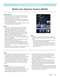 Mobile User Objective System (MUOS)