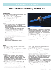 NAVSTAR Global Positioning System (GPS)