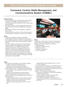 Command, Control, Battle Management, and Communications System (C2BMC)