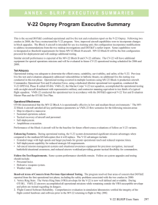 V-22 Osprey Program Executive Summary
