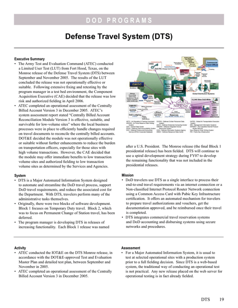 defense travel system statement in lieu