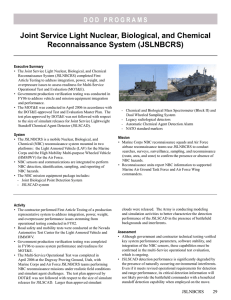 Joint Service Light Nuclear, Biological, and Chemical Reconnaissance System (JSLNBCRS)