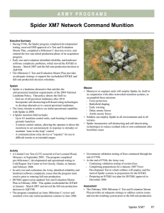 Spider XM7 Network Command Munition