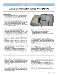 Active Electronically Scanned Array (AESA)