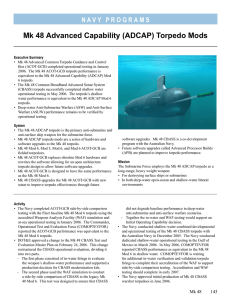 Mk 48 Advanced Capability (ADCAP) Torpedo Mods