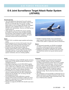 E-8 Joint Surveillance Target Attack Radar System (JSTARS)