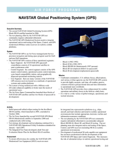 NAVSTAR Global Positioning System (GPS)