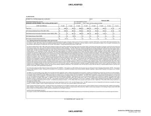 UNCLASSIFIED EXHIBIT R-2, RDT&amp;E Budget Item Justification February 2005