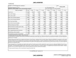 UNCLASSIFIED Feburary 2005 RESEARCH DEVELOPMENT TEST &amp; EVALUATION, NAVY / BA-5