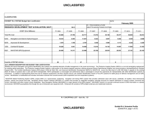 UNCLASSIFIED EXHIBIT R-2, RDT&amp;E Budget Item Justification COST ($ in Millions) February 2005