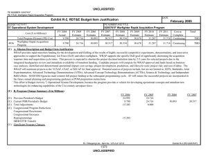 Exhibit R-2, RDT&amp;E Budget Item Justification February 2005 UNCLASSIFIED