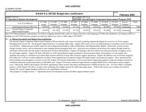 Exhibit R-2, RDT&amp;E Budget Item Justification February 2005 UNCLASSIFIED