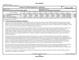 Exhibit R-2, RDT&amp;E Budget Item Justification February 2005 UNCLASSIFIED