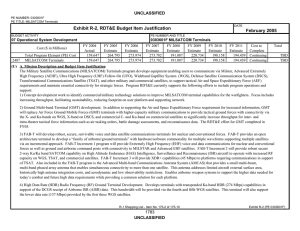 Exhibit R-2, RDT&amp;E Budget Item Justification February 2005 UNCLASSIFIED