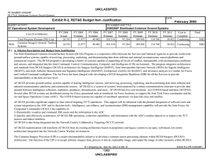 Exhibit R-2, RDT&amp;E Budget Item Justification February 2005 UNCLASSIFIED