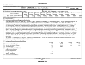 Exhibit R-2, RDT&amp;E Budget Item Justification February 2005 UNCLASSIFIED