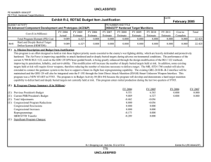 Exhibit R-2, RDT&amp;E Budget Item Justification February 2005 UNCLASSIFIED