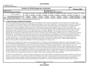 Exhibit R-2, RDT&amp;E Budget Item Justification February 2005 UNCLASSIFIED