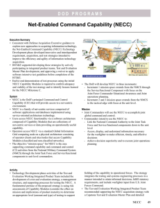 Net-Enabled Command Capability (NECC)