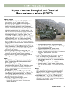 Stryker – Nuclear, Biological, and Chemical Reconnaissance Vehicle (NBCRV)