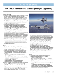 F/A-18 E/F Hornet Naval Strike Fighter (All Upgrades)