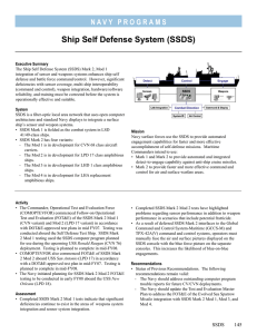 Ship Self Defense System (SSDS)