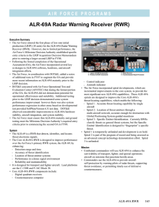 ALR-69A Radar Warning Receiver (RWR)