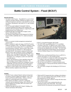 Battle Control System – Fixed (BCS-F)