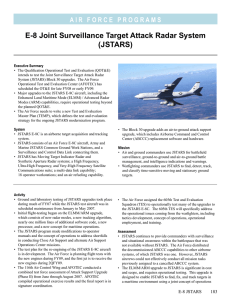 E-8 Joint Surveillance Target Attack Radar System (JSTARS)