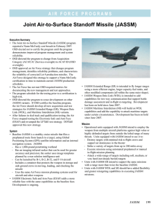 Joint Air-to-Surface Standoff Missile (JASSM)