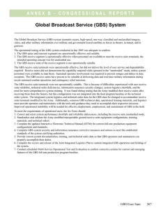 A n n e x   B   -... Global Broadcast Service (GBS) System