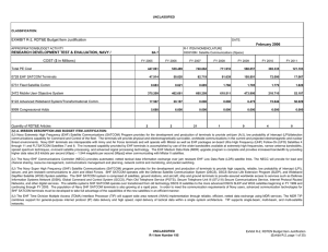 EXHIBIT R-2, RDT&amp;E Budget Item Justification COST ($ in Millions) February 2006