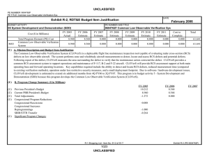 Exhibit R-2, RDT&amp;E Budget Item Justification February 2006 UNCLASSIFIED