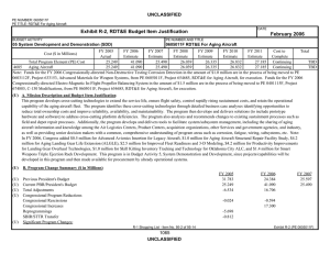 Exhibit R-2, RDT&amp;E Budget Item Justification February 2006 UNCLASSIFIED