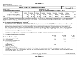 Exhibit R-2, RDT&amp;E Budget Item Justification February 2006 UNCLASSIFIED