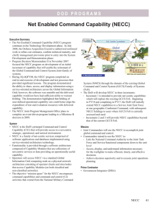 Net Enabled Command Capability (NECC)