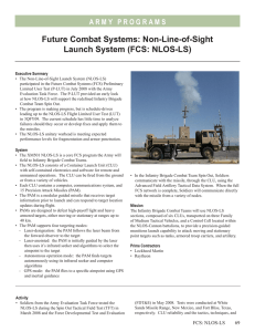 Future Combat Systems: Non-Line-of-Sight Launch System (FCS: NLOS-LS)