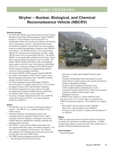 Stryker – Nuclear, Biological, and Chemical Reconnaissance Vehicle (NBCRV)